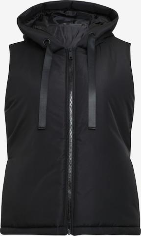 Threadbare Vest 'Shelly' in Black: front