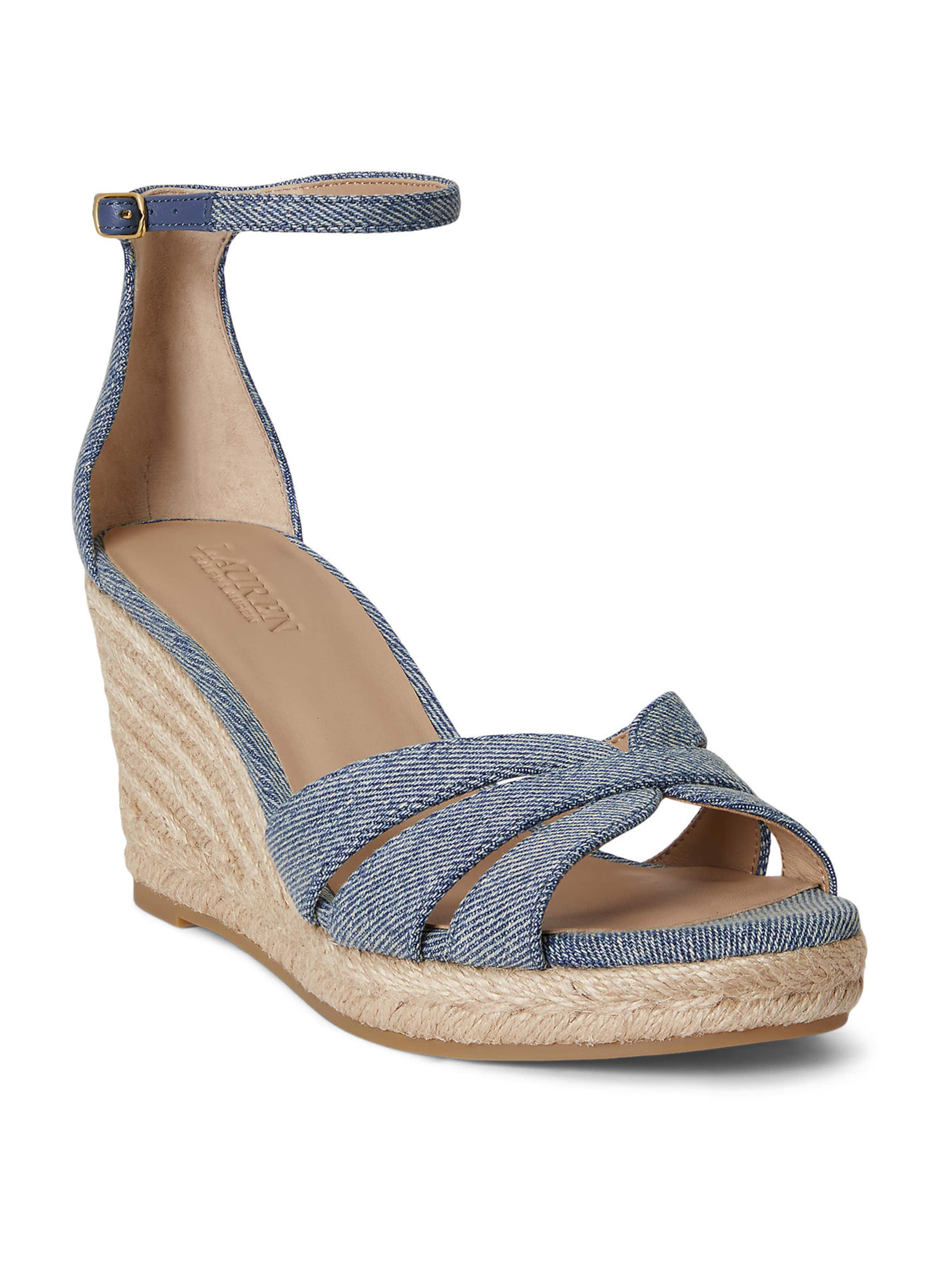 Lauren Ralph Lauren Босоножки 'NELLIE' в Синий: спереди