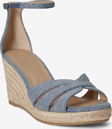 mėlyna Lauren Ralph Lauren Sandalai 'NELLIE': priekis
