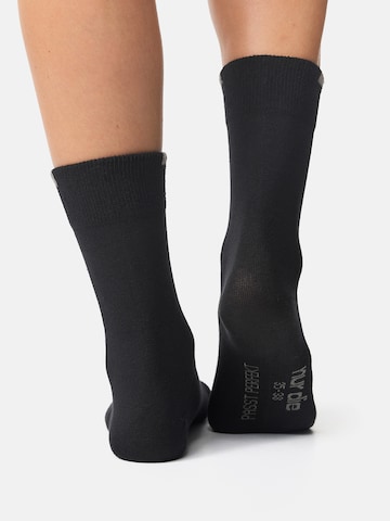 Nur Die Socken 'Passt Perfekt' in Schwarz