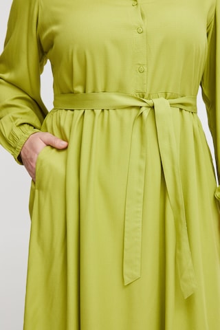Fransa Curve Shirt Dress 'Pcina' in Yellow