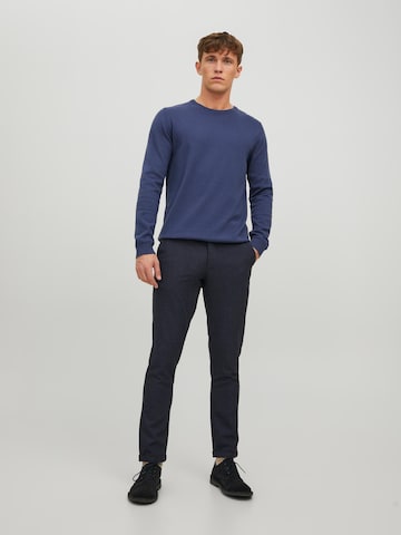 JACK & JONES Slimfit Παντελόνι τσίνο 'MARCO CONNOR' σε μπλε