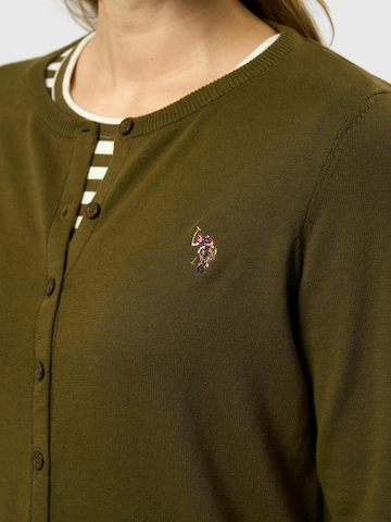 U.S. POLO ASSN. Cardigan 'Kimmi' in Grün