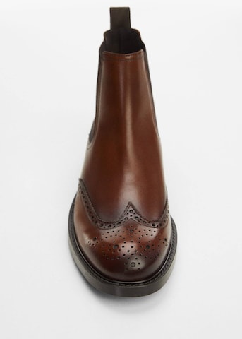 MANGO MAN Chelsea Boots 'Chelpica' in Brown