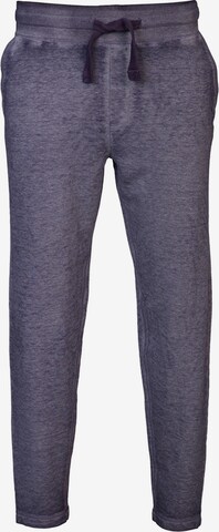 TREVOR'S Regular Pleat-Front Pants in Blue: front