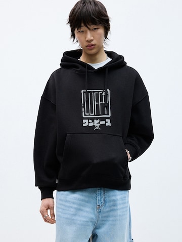 Pull&Bear Sweatshirt in Schwarz: Vorderseite