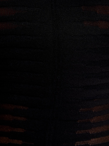 Bershka Pletena obleka | črna barva