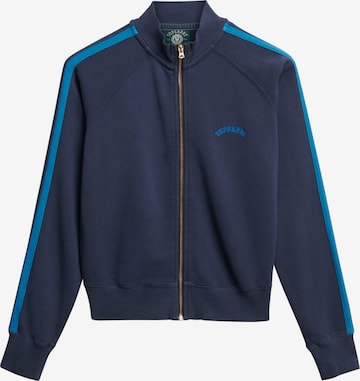 Vestes d’entraînement Superdry en bleu : devant