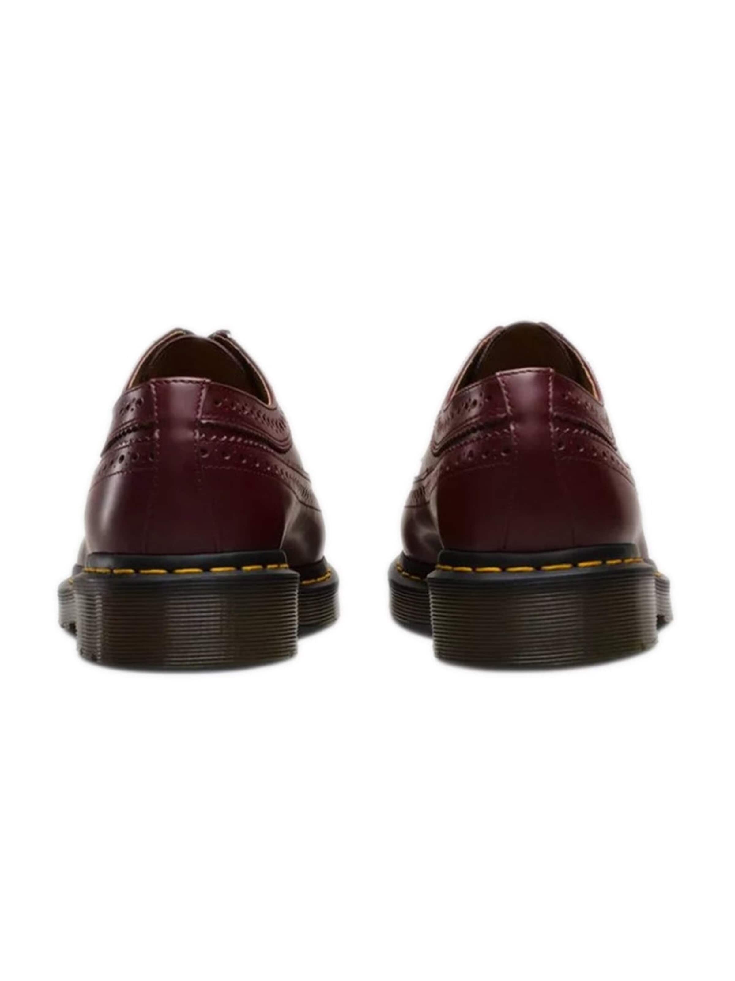 Chaussure à lacets '3989 Smooth' Dr. Martens en rouge