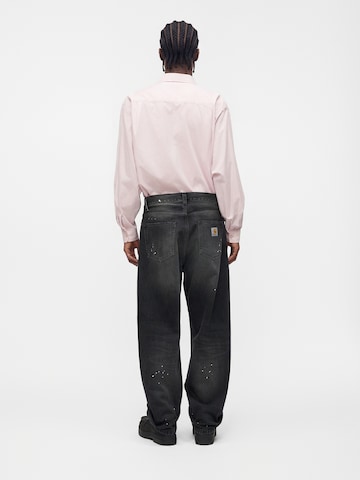melns Carhartt WIP Vaļīgs piegriezums Džinsi 'Landon'