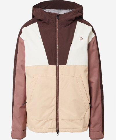 Volcom Veste outdoor 'ROSSLAND' en crème / sable / marron / noisette, Vue avec produit