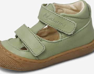 NATURINO Open shoes 'PUFFY' in Green: front