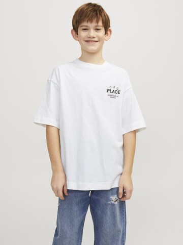 T-Shirt Jack & Jones Junior en blanc : devant