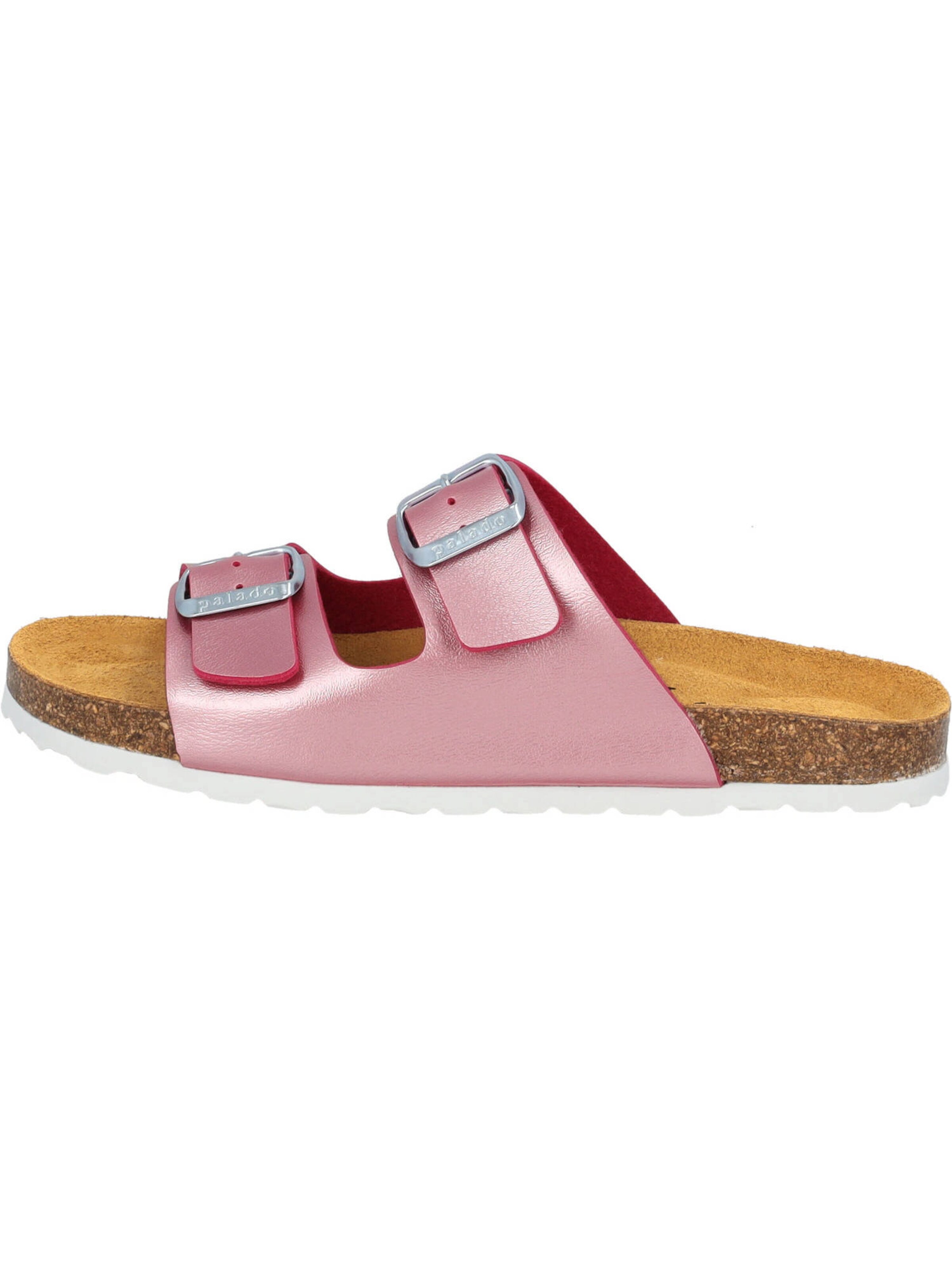 Palado Pantolette 'Korfu' in Pink: Vorderseite