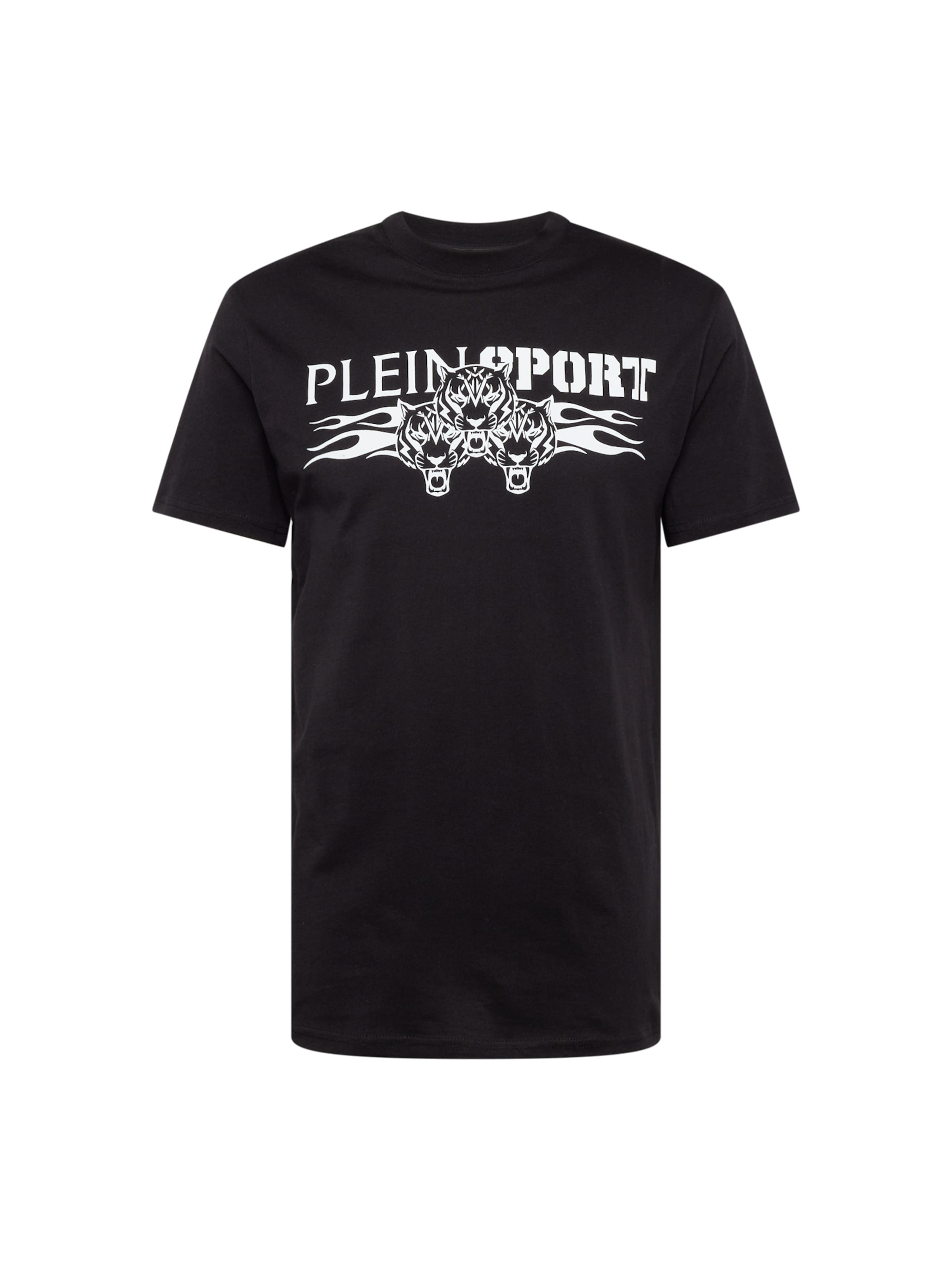 Plein Sport Shirt 'Tiger' in Black / White, Item view