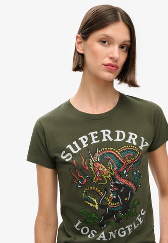 T-shirt 'Tattoo' Superdry & Co en vert