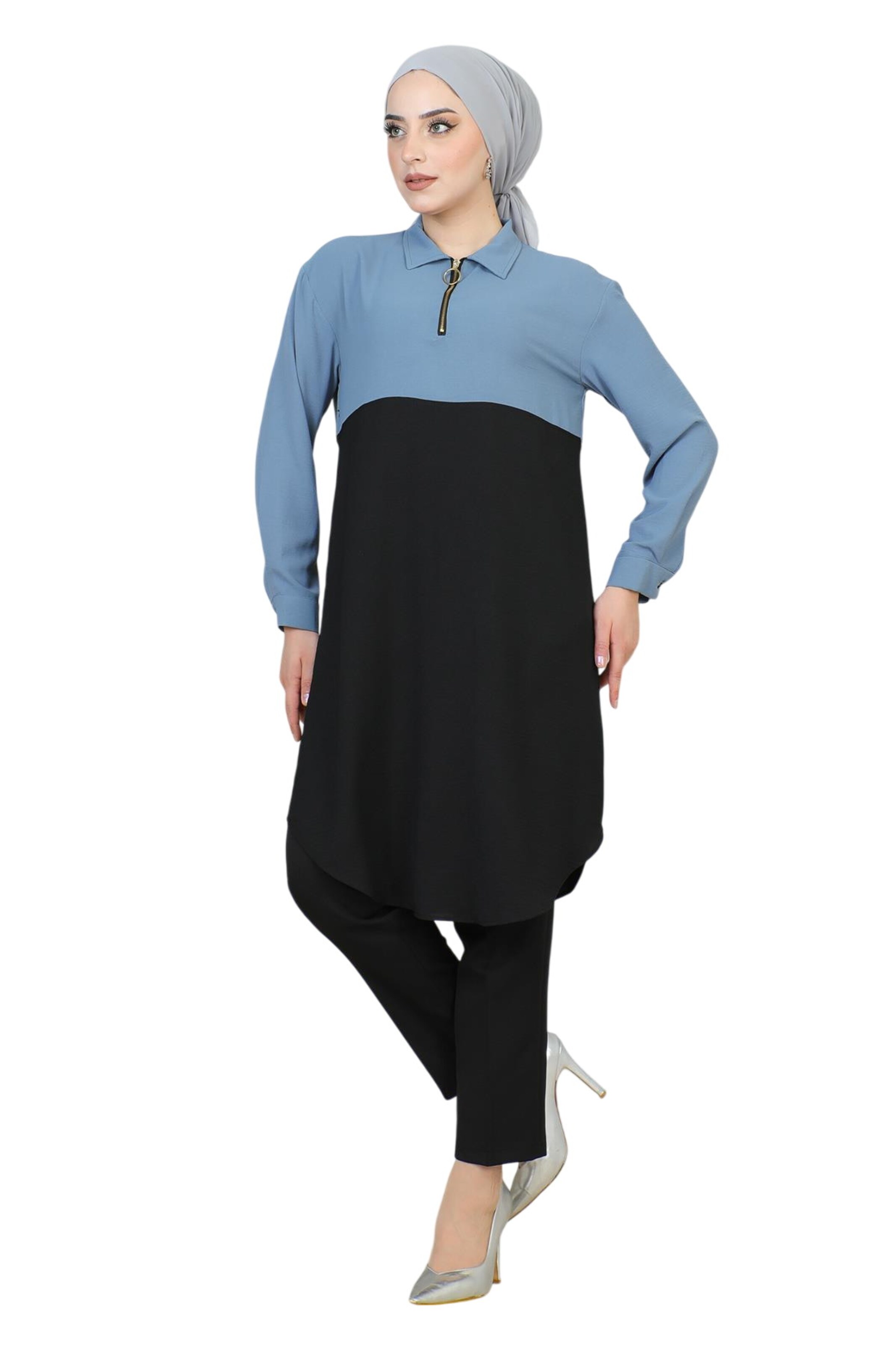 MODAMIHRAM Tunic in Blue