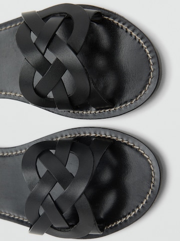 Mule 'NUDI' MANGO en noir