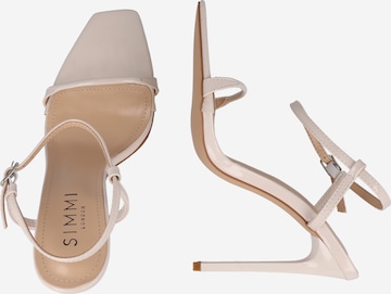 Simmi London - Sandalias con hebilla 'NOLAN' en blanco