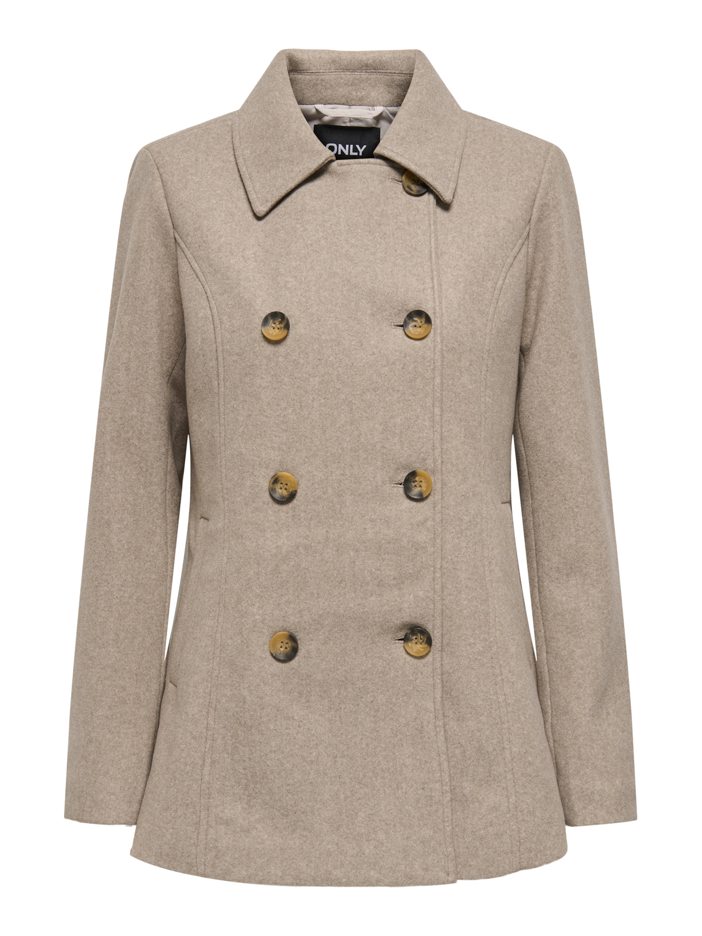 ONLY Ανοιξιάτικο και φθινοπωρινό παλτό σε καφέ: μπροστά