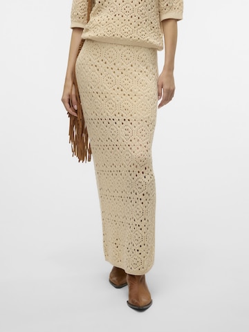 VERO MODA Rok 'BERRY' in Beige: voorkant