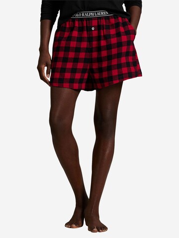 Pantalon de pyjama 'Cozy Flannel' Polo Ralph Lauren en rouge : devant