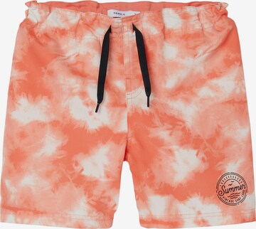 Shorts de bain 'ZOHN' NAME IT en orange : devant