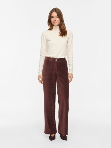 VILA Wide Leg Hose in Braun: Vorderseite