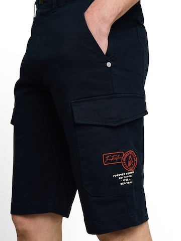 TOM TAILOR Regular Cargo Pants in Blue