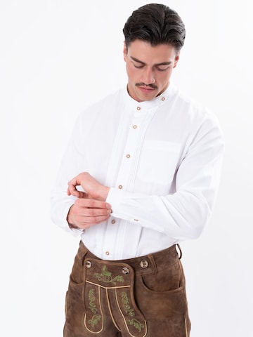 HerzSticht Trachtenshirt 'Feichteck'‌‌‌ in Weiß