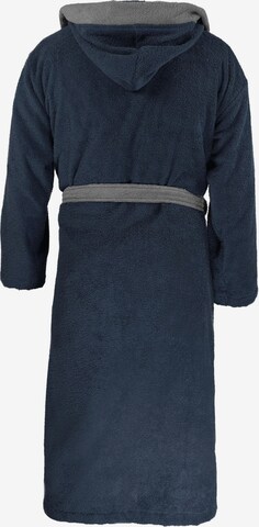 normani Long Bathrobe in Blue