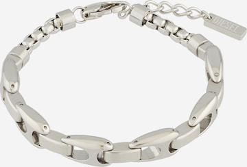 DIESEL Bransoletka 'Metamorph' w kolorze srebrny: przód