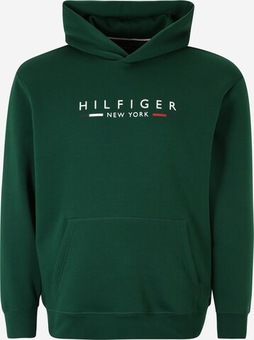 Tommy Hilfiger Big & Tall Collegepaita 'NEW YORK' värissä vihreä: edessä