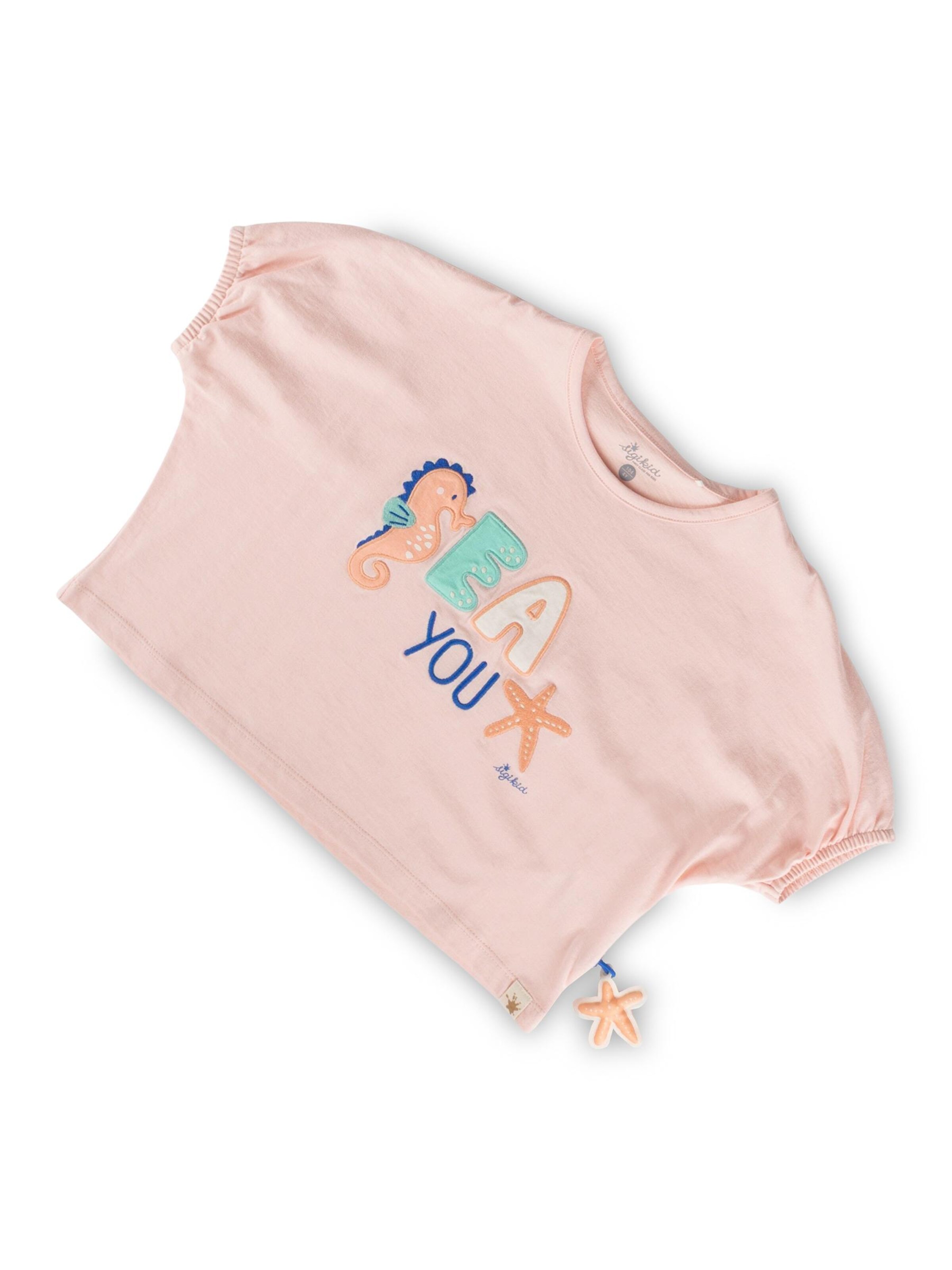 SIGIKID Shirt 'T-Shirt Sea You' in 98/Regular in Pink, Item view