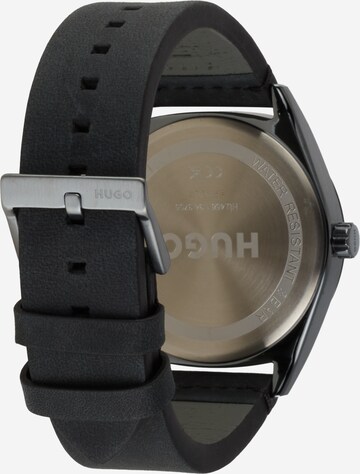 HUGO Red Analog Watch in Grey