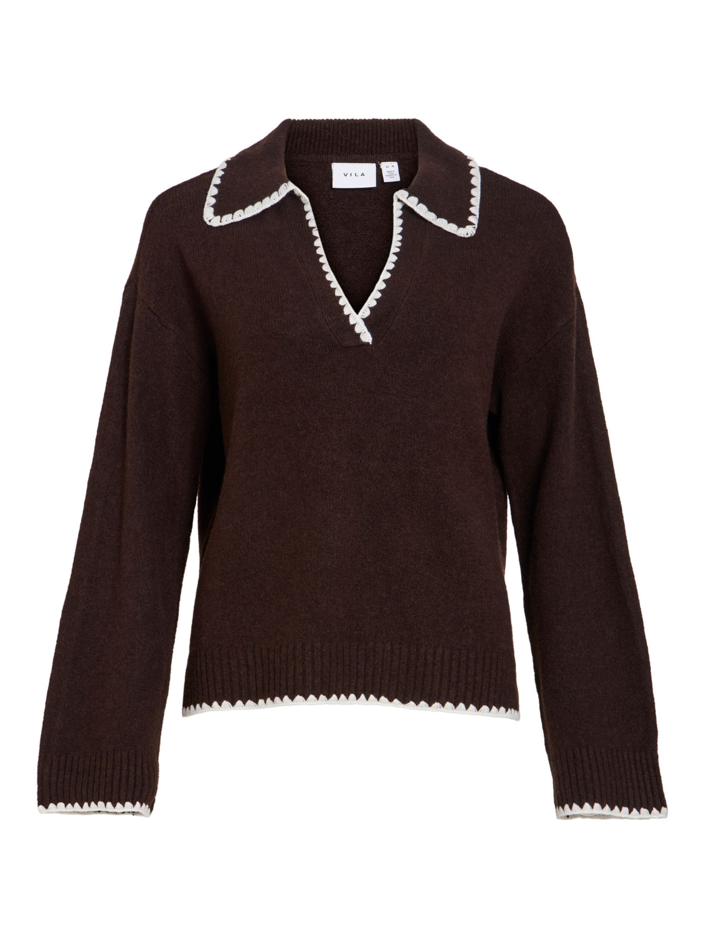 VILA - Jersey 'VIYazmin' en marrón: frente