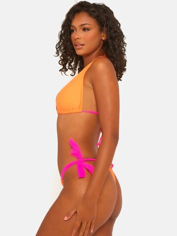 Triangolo Top per bikini 'Sweet Like Candy Thick' di Moda Minx in arancione