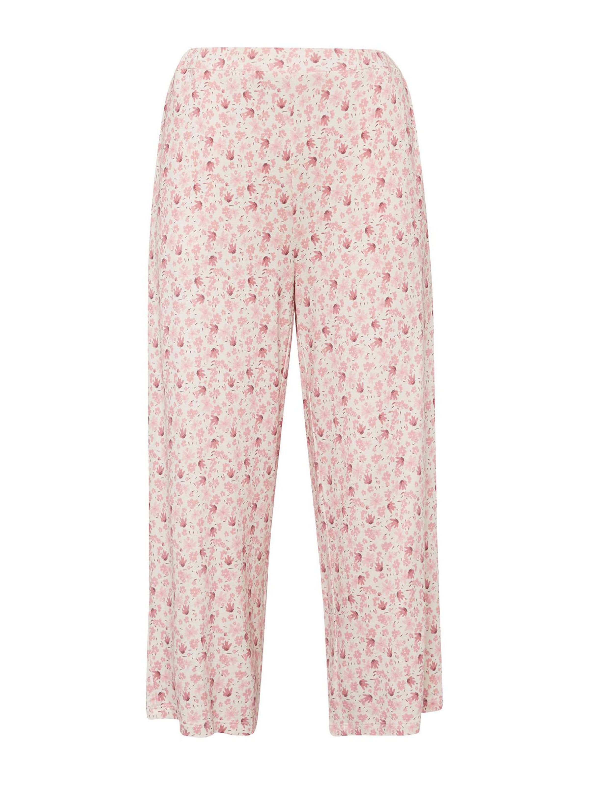 Goldner Loosefit Hose in Pink: Vorderseite