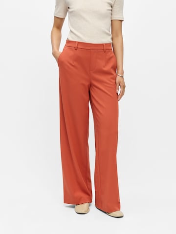 OBJECT - Pierna ancha Pantalón en naranja: frente