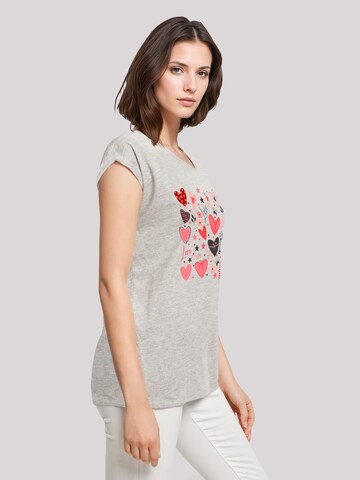 T-shirt 'Cute Herzen Variety Valentinstag' F4NT4STIC en gris