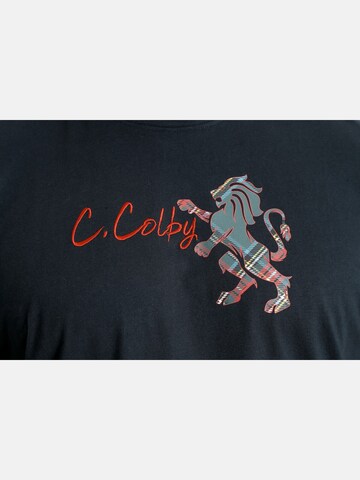 Charles Colby Shirt ' Earl Cian ' in Blauw