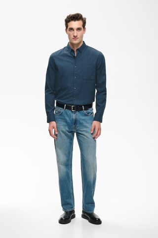 Matinique Slim fit Button Up Shirt in Blue