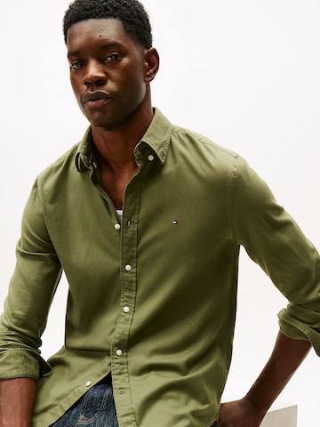 TOMMY HILFIGER Regular Fit Hemd in Grün