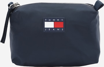 Tommy Jeans - Bolsa de maquillaje en azul: frente