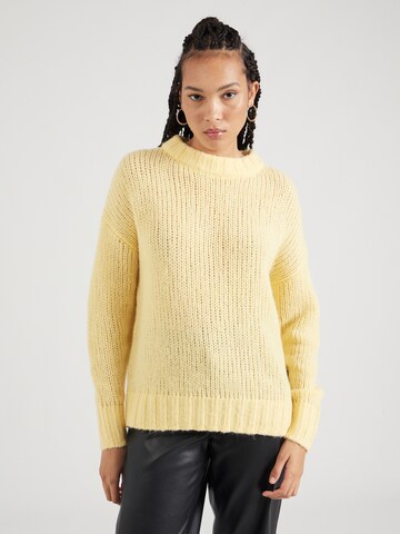 HUGO Sweater 'Sloos' in Yellow: front