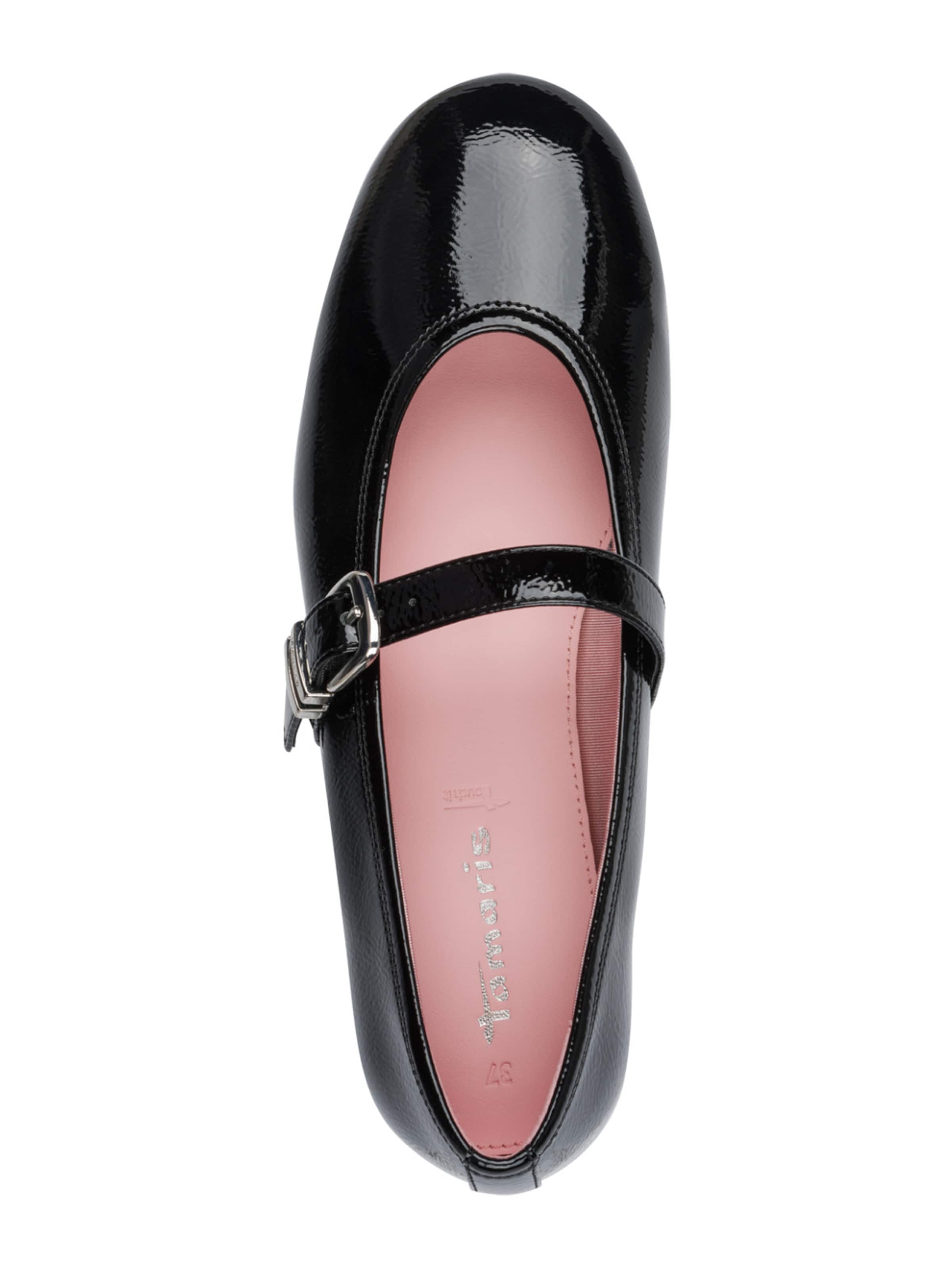 Ballerines à lanières Tamaris en noir