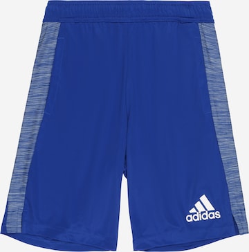 ADIDAS SPORTSWEAR Regular Sports trousers 'Aeroready Heather' in Blue: front