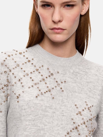 PINKO Sweter 'PINKO SALISBURGO MAGLIA HAIRY MIX STRETCH Maglieria' w kolorze szary