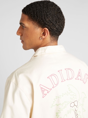 ADIDAS ORIGINALS Comfort fit Button Up Shirt 'OLL' in White