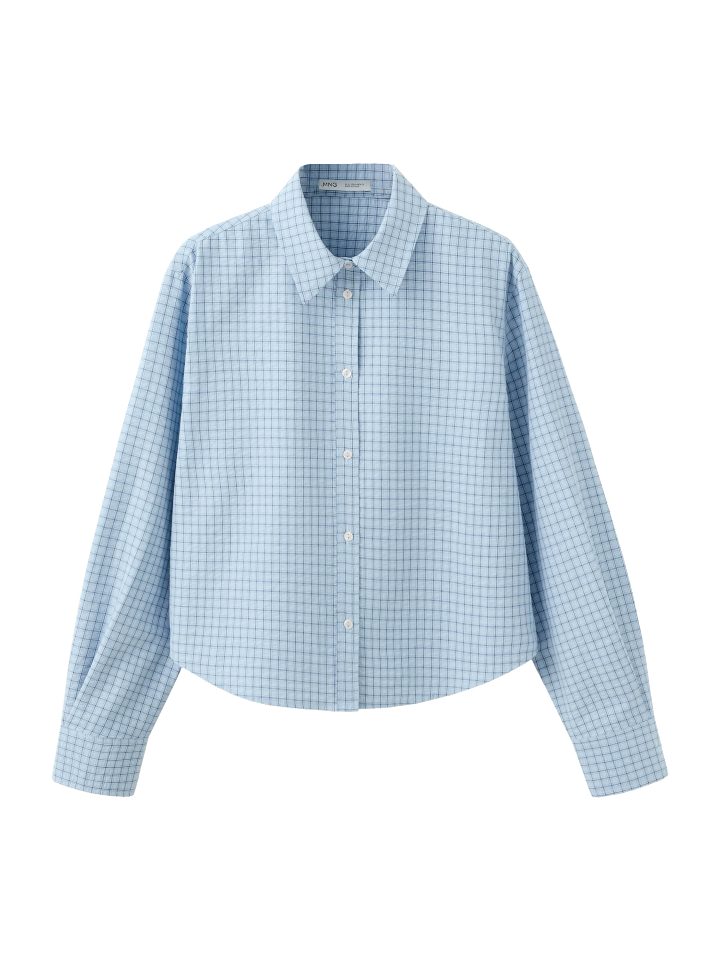 Bluză 'IRUYA' de la MANGO pe albastru: față